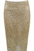 Glitter Knee Length Skirt