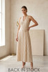 Polka Dot Halter Neck Maxi Dress