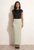 Textured Midi Skirt