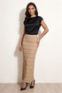 Textured Midi Skirt