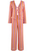 Zig Zag Tie Front Top and Trouser Set