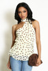 Polka Dot Halter Neck Top