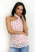 Polka Dot Halter Neck Top