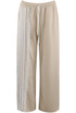 Side Striped Lace Panel Joggers 