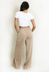 Side Striped Lace Panel Joggers 