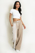 Side Striped Lace Panel Joggers 