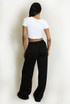 Side Striped Lace Panel Joggers 