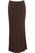 Waffle Texture Maxi Skirt