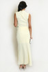 Waffle Texture Maxi Skirt