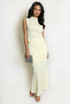 Waffle Texture Maxi Skirt