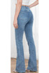 Washed Thighs Flare Fit Jeans