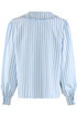 Striped Pointed Collar Blouse