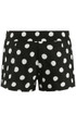 Polka Dot Low Rise Mini Shorts