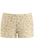 Vintage Floral Low Rise Mini Shorts