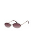 Rimless Oval Sunglasses