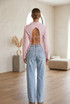 Tie Back Cotton Shirt 