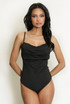 Drape Cowl Neck Bodysuit - 9 Colours