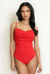 Drape Cowl Neck Bodysuit - 9 Colours