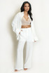 Loose Fit Blouse And Drawstring Trouser Set