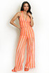 Zig Zag Halter Neck Top and Trouser Set