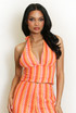 Zig Zag Halter Neck Top
