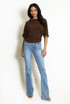 Wide Neck Ruched Top