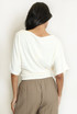 Wide Neck Ruched Top