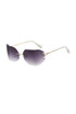 Rimless Curved Sunglasses