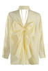 Cut Out Bow Back Shirt