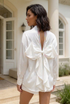Cut Out Bow Back Shirt