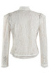 Long Sleeve Lace Mandarin Collar Top