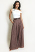 Polka Dots Wide Leg Belted Trousers