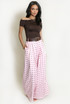 Polka Dots Wide Leg Belted Trousers