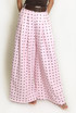 Polka Dots Wide Leg Belted Trousers