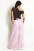 Polka Dots Wide Leg Belted Trousers