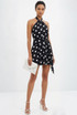 Polka Dot Halter Mini Dress