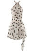 Polka Dot Halter Mini Dress