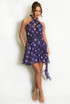 Polka Dot Halter Mini Dress