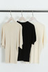 Fine Knit Short Sleeve Top 