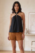 Buckle Halter Top