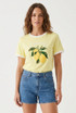 Textured Lemon Motif T-Shirt 