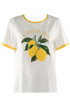 Textured Lemon Motif T-Shirt 