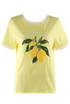 Textured Lemon Motif T-Shirt 