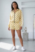 Polka Dot Side Stripe Jacket and Shorts Set