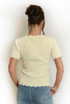 Fine Knit Scallop Detail Top