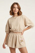 Puff Sleeves Brasserie Twin Set