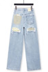 Dad Fit Patch Detail Jeans