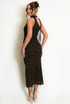Polka Dots One Shoulder Midi Dress 