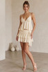 Textured Tiered Buckle Skirt
