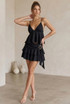 Textured Tiered Buckle Skirt